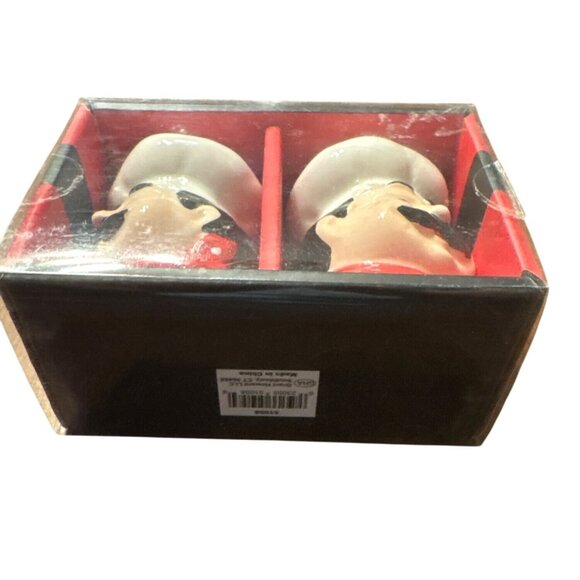 Chef Leone Ceramic Salt Pepper Shakers Hand-Painted Vtg Collection Set 2 Summer - Picture 2 of 7